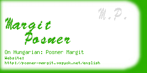 margit posner business card